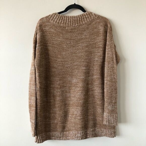 Covet Neutral Brown/White Metallic Speck Sweater - Picture 2 of 10